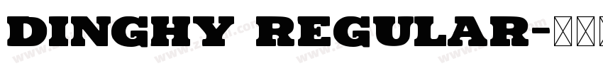 Dinghy Regular字体转换